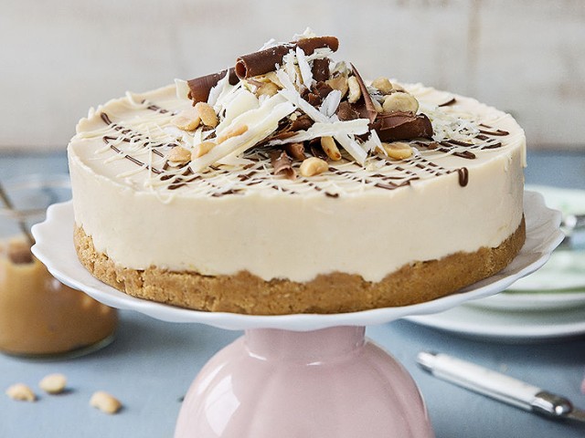 CHEESECAKE με φυστικοβούτυρο