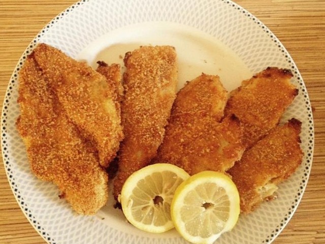 ΣΝΙΤΣΕΛ ΨΑΡΙΟΥ στο φούρνο