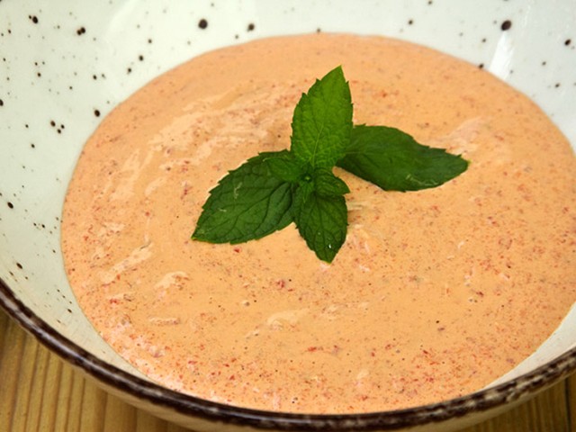 ΝΤΙΠ πιπεριάς Φλωρίνης με τυρί κρέμα