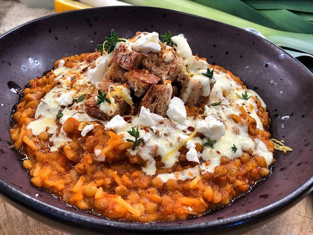 ΦΑΚΟΡΥΖΟ με κρέμα φέτας