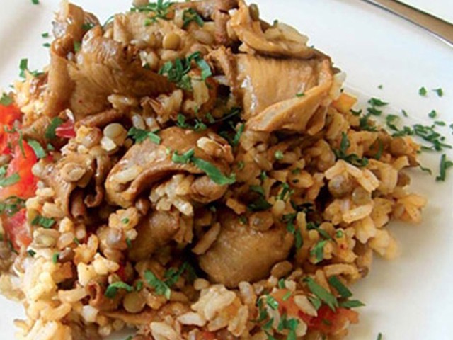 ΦΑΚΟΡΥΖΟ με μανιτάρια