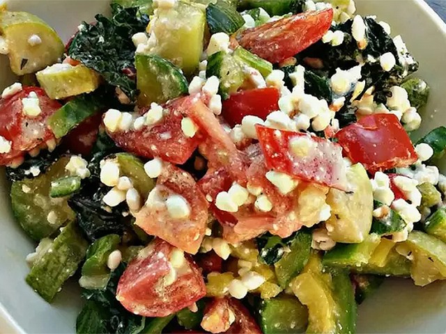 ΣΑΛΑΤΑ με cottage & κολοκύθια